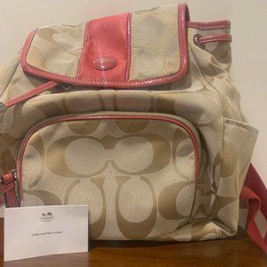 Authentic Coach Drawstring Backpack